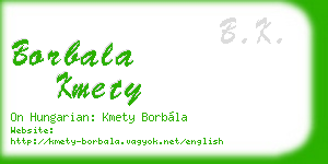 borbala kmety business card